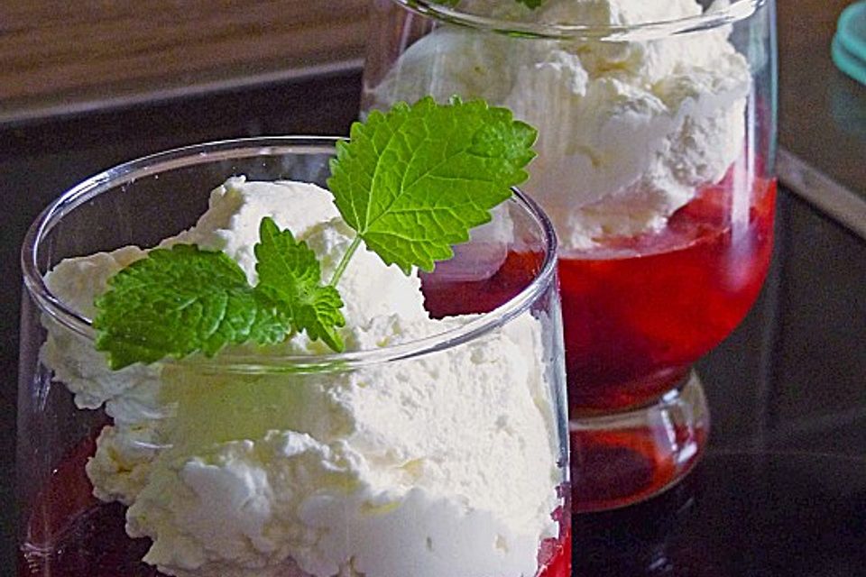 Marinierte Erdbeeren mit Martini