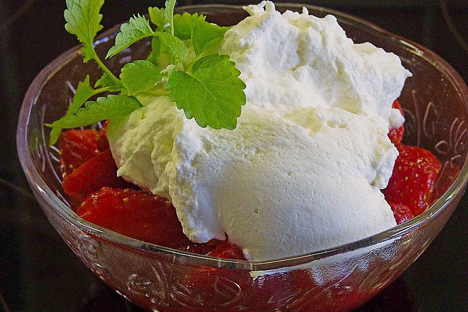 Marinierte Erdbeeren mit Martini