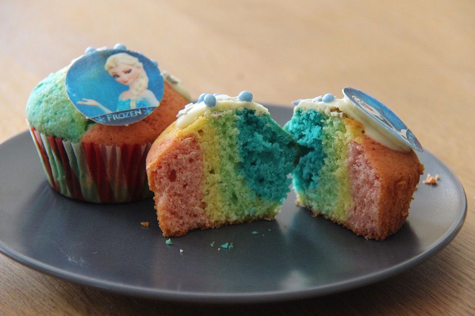 Regenbogen - Muffins