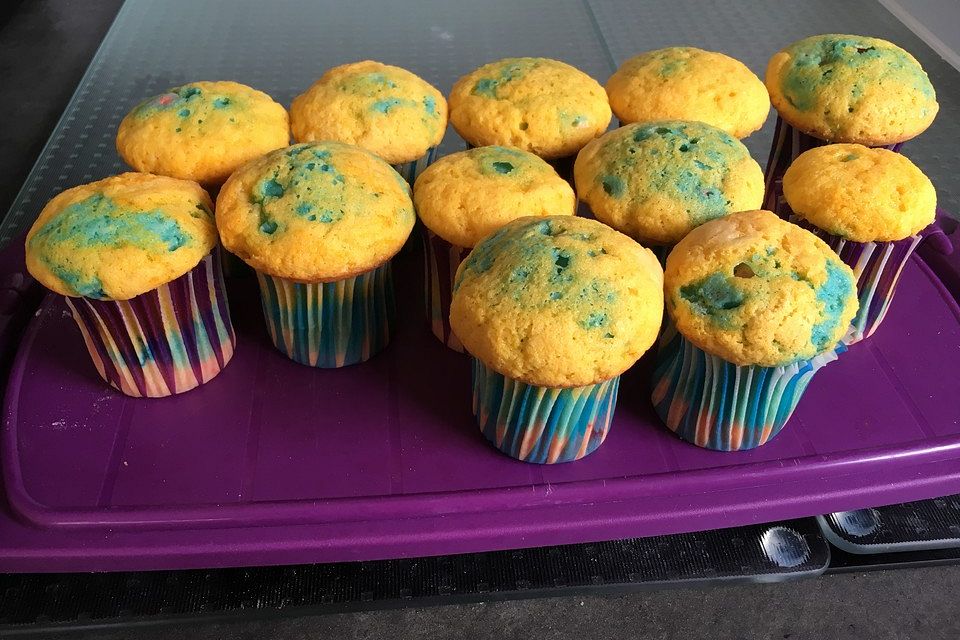 Regenbogen - Muffins