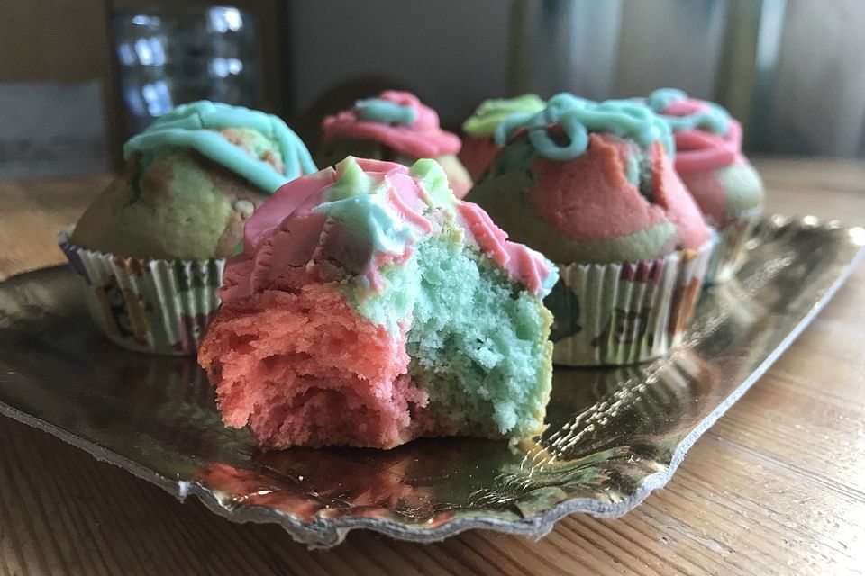 Regenbogen - Muffins