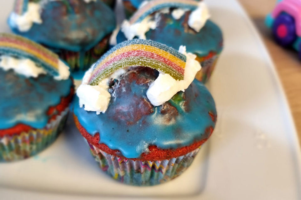 Regenbogen - Muffins