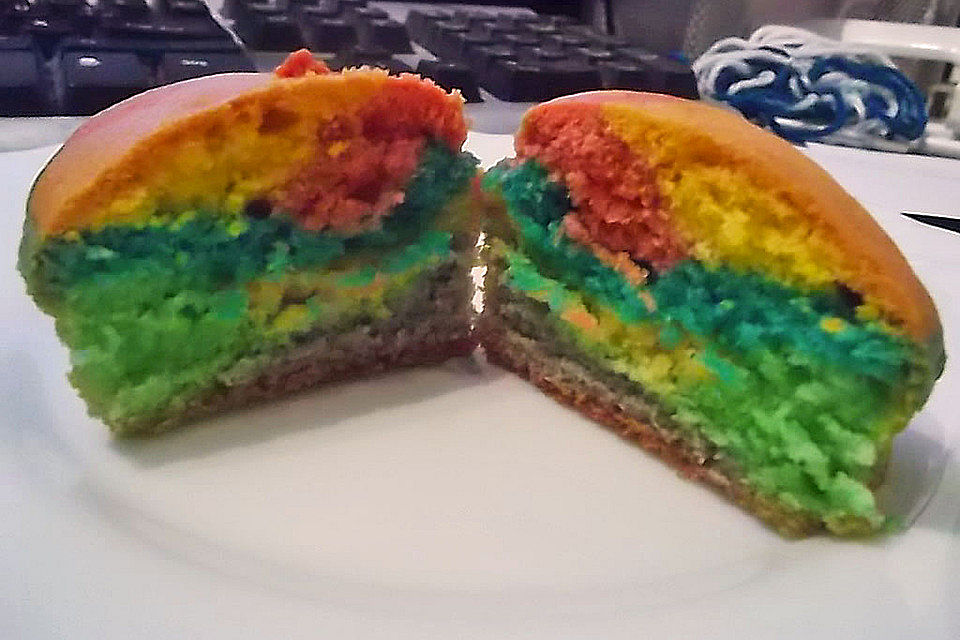 Regenbogen - Muffins