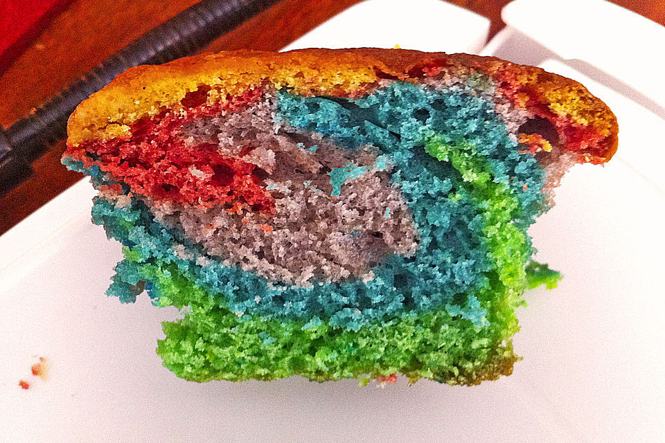 Regenbogen - Muffins