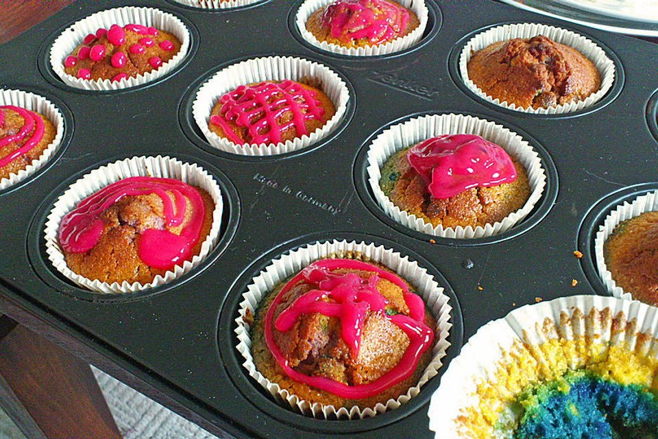 Regenbogen - Muffins