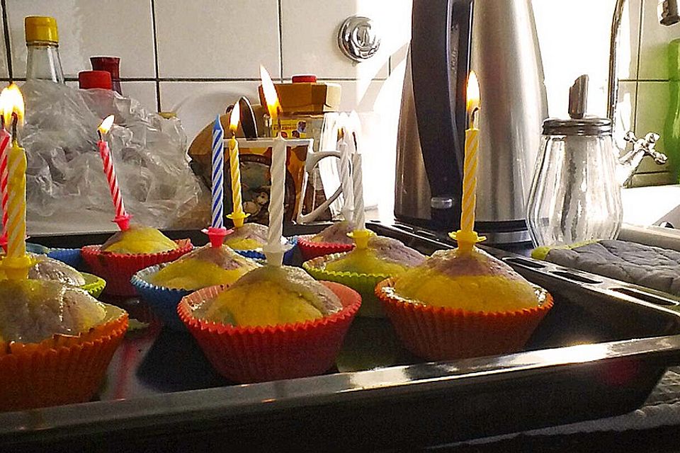 Regenbogen - Muffins