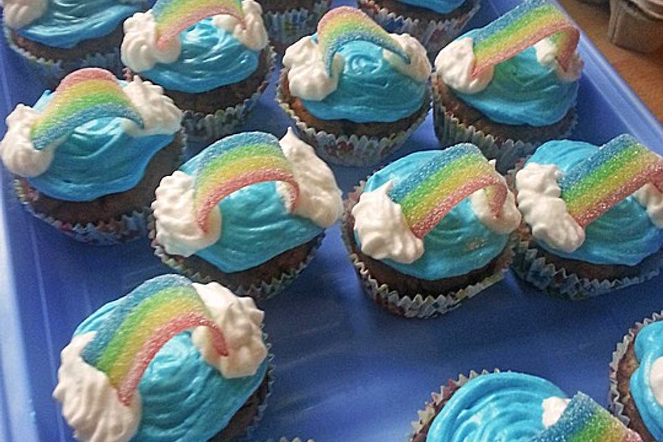 Regenbogen - Muffins