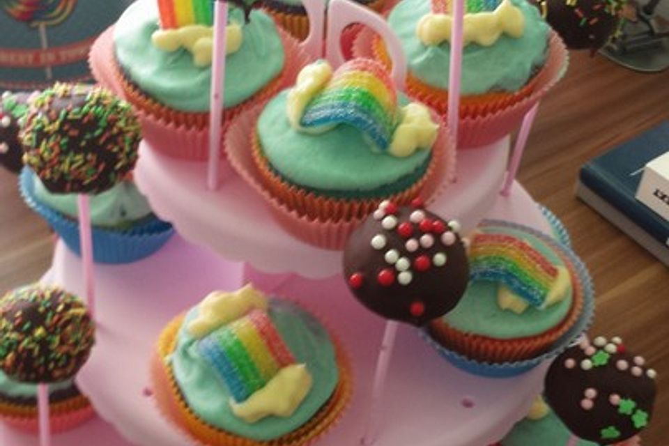 Regenbogen - Muffins