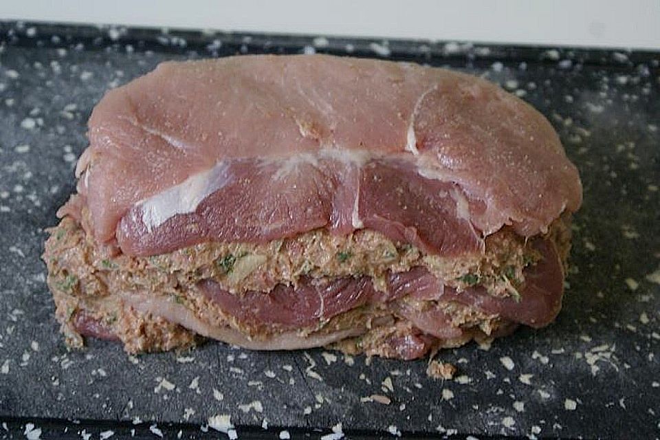 Schweineschichtbraten aus dem Schweinerücken