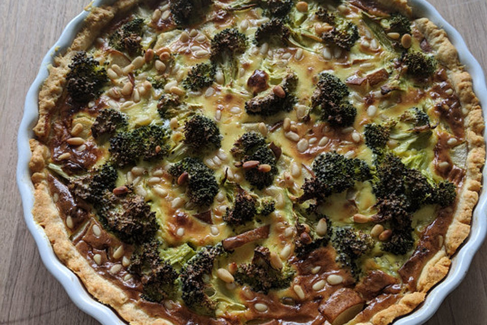 Birnen - Brokkoli - Gorgonzola - Quiche