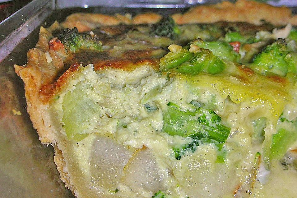 Birnen - Brokkoli - Gorgonzola - Quiche