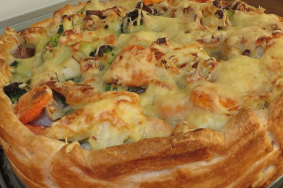 Birnen - Brokkoli - Gorgonzola - Quiche