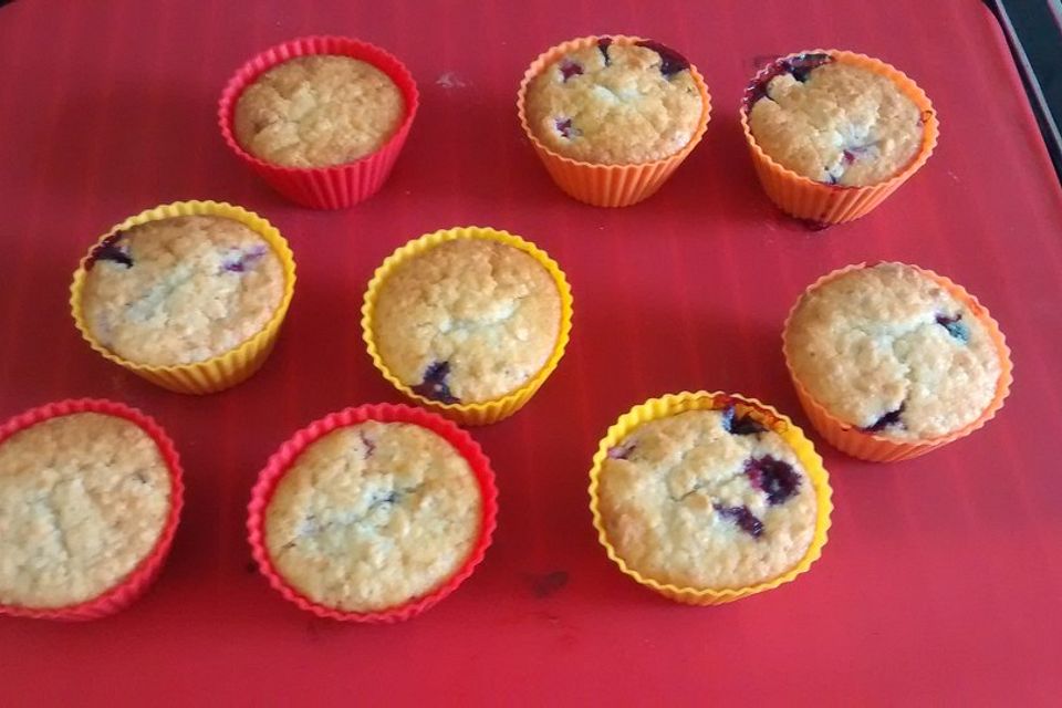 Ribisel - Muffins mit Haferflocken