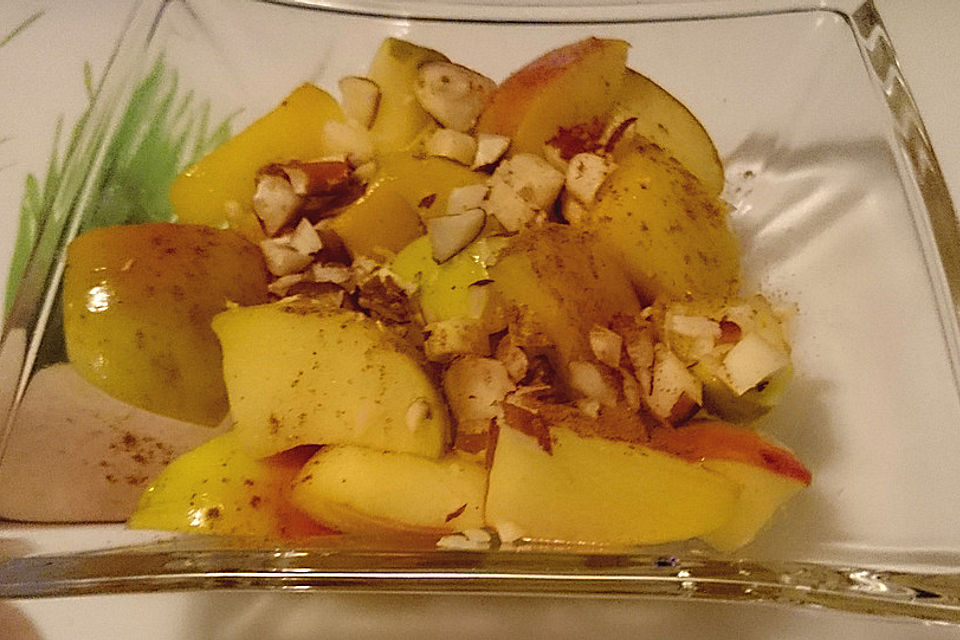 Gebratener Apfel mit Honig