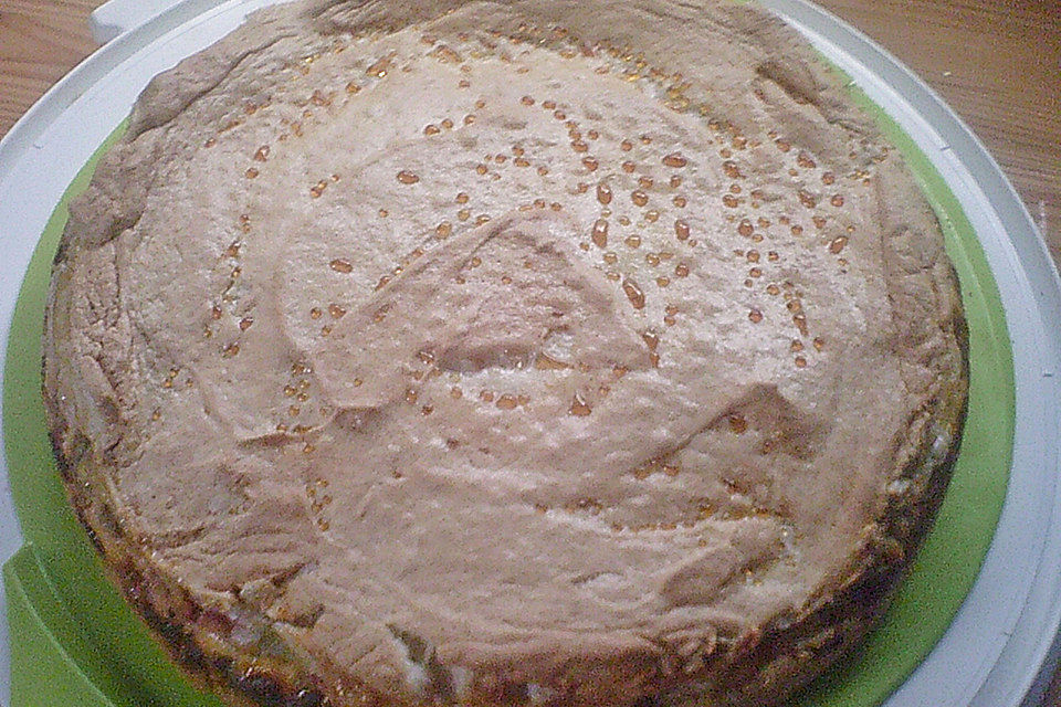 Rhabarberkuchen mit Baiser (fettarm)