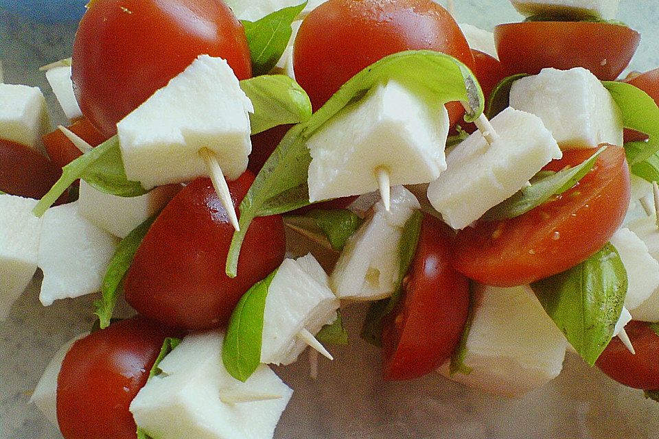 Mozarella mit Tomaten