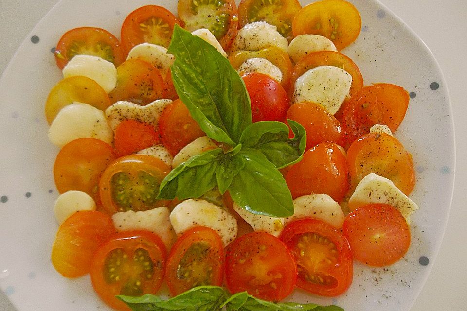 Mozarella mit Tomaten