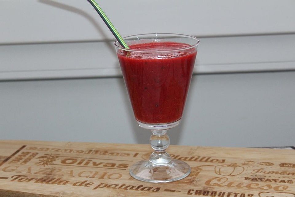 Erdbeer - Himbeer Frozen  Smoothie