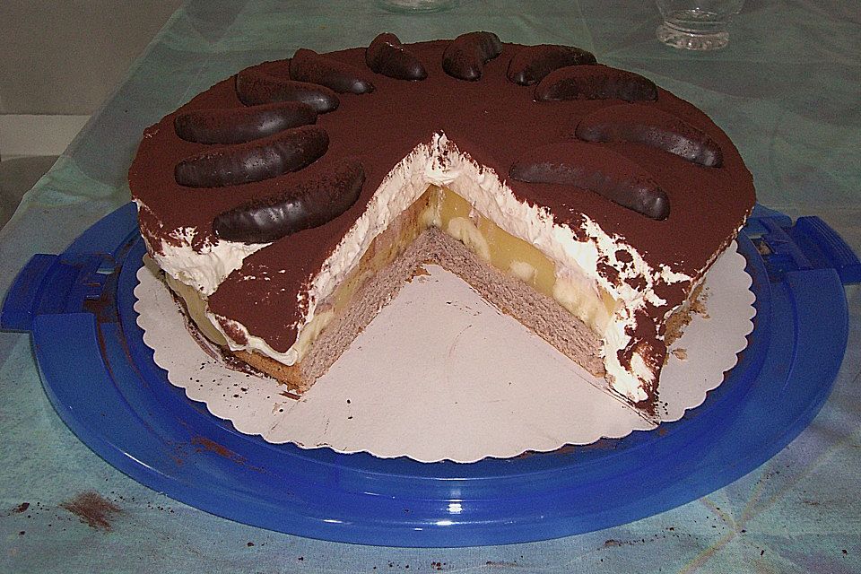 Bananen - Eierlikörtorte