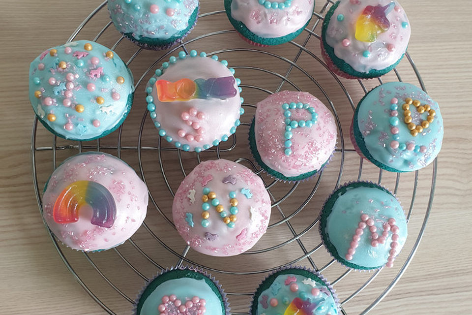 Regenbogenmuffins