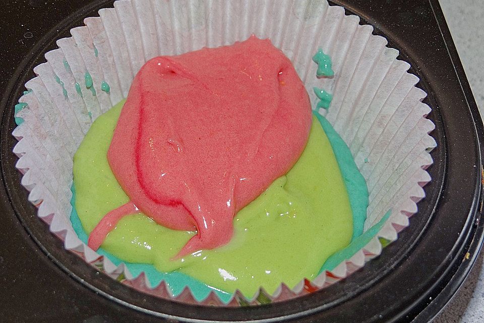 Regenbogenmuffins