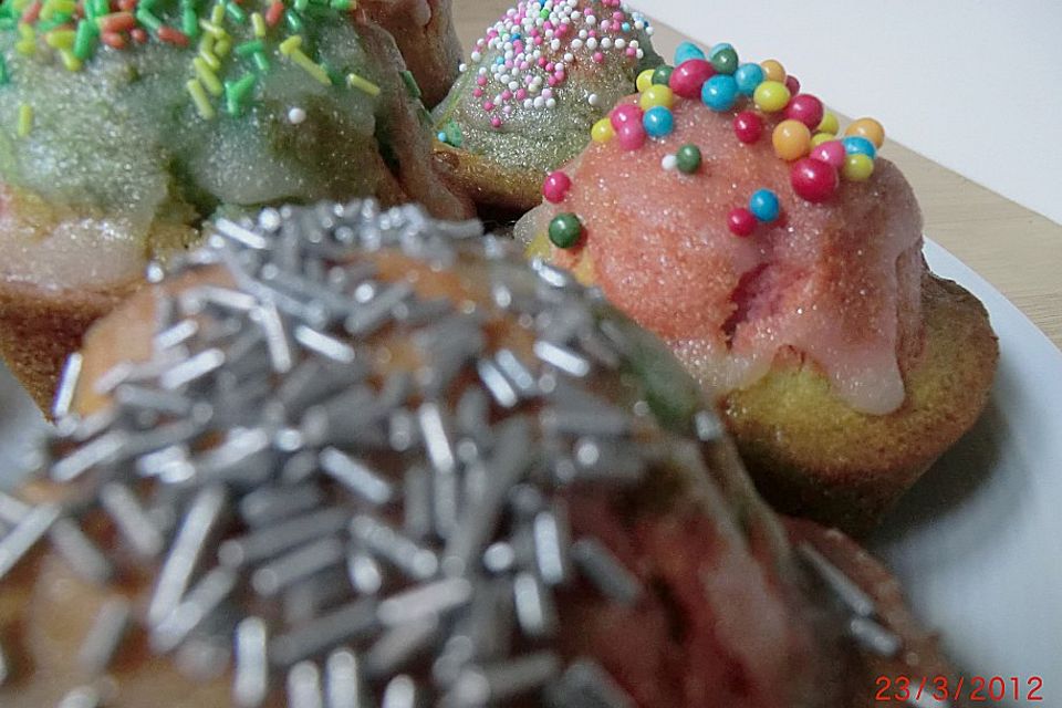 Regenbogenmuffins