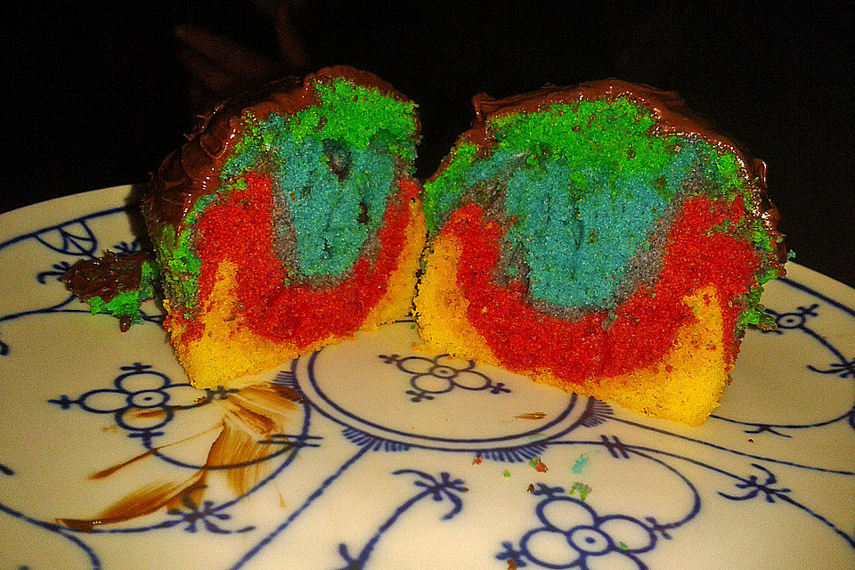 Regenbogenmuffins