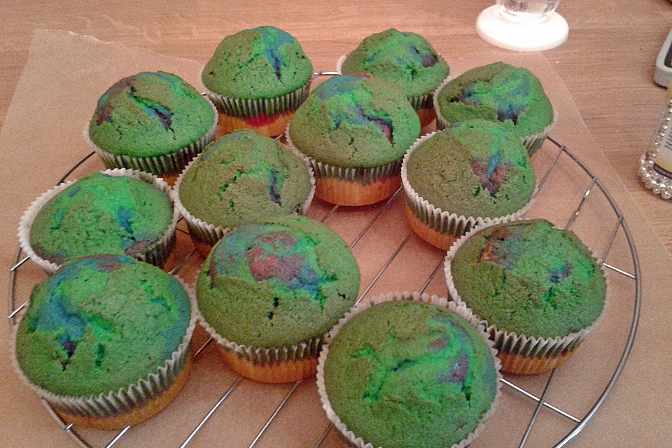 Regenbogenmuffins