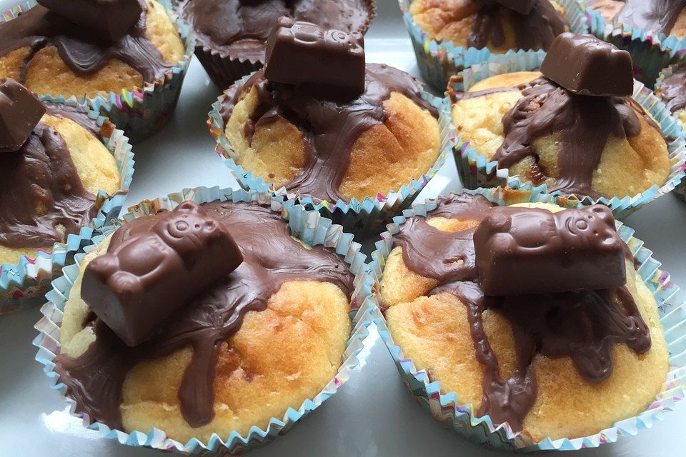 Muffins mit Kinderriegeln