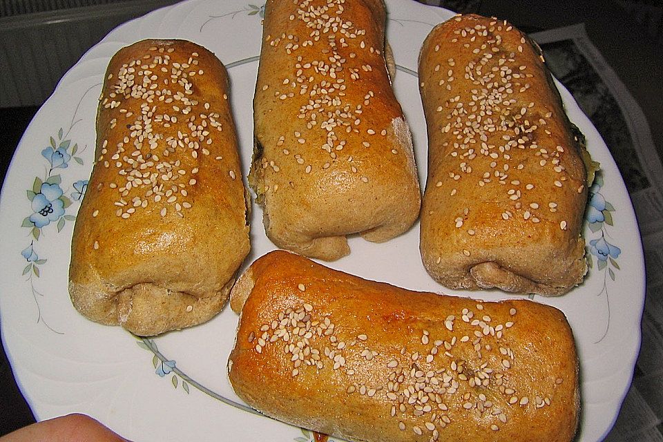 Gefüllte Partybrötchen