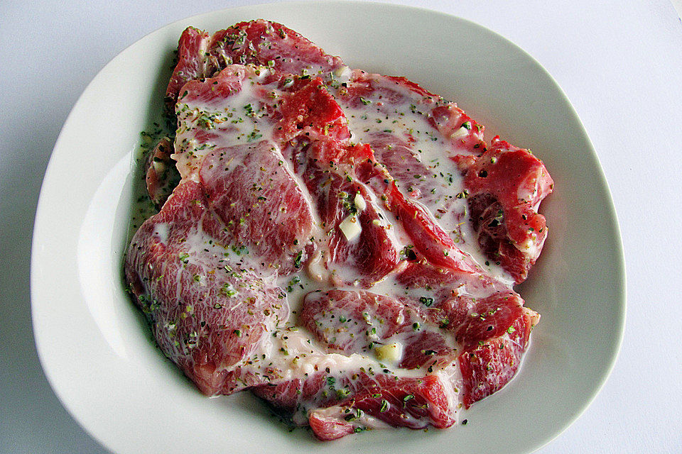 Grillmarinade für Nackensteaks