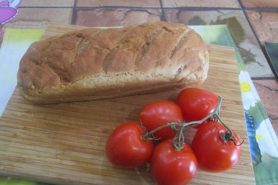 Mischbrot ohne Sauerteig