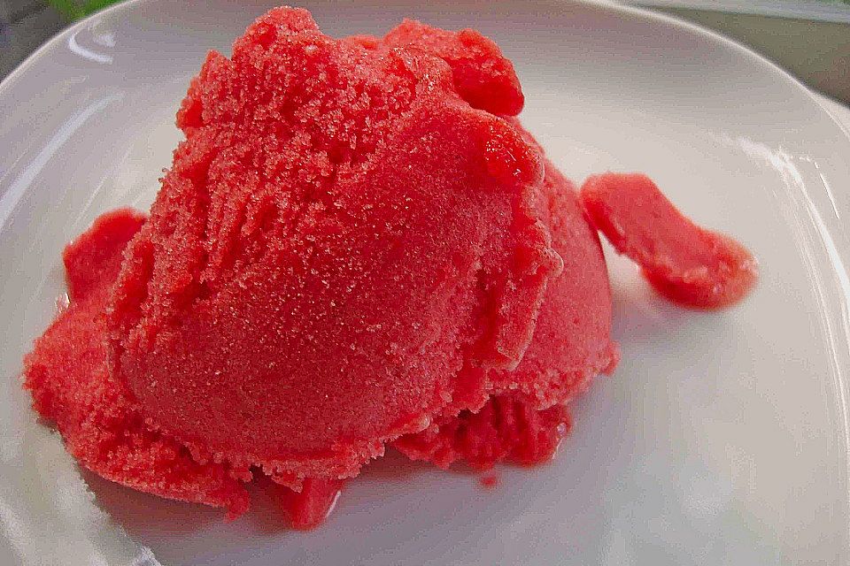 Erdbeersorbet