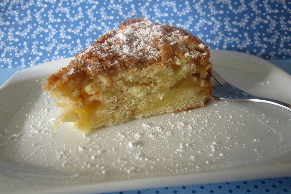 Apfel - Frischkäse - Rührkuchen