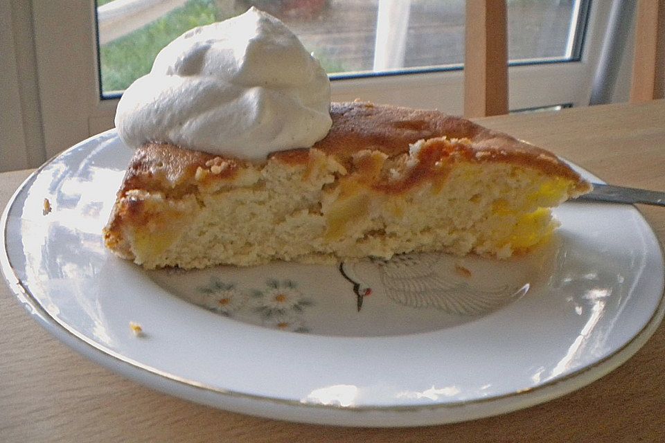 Apfel - Frischkäse - Rührkuchen