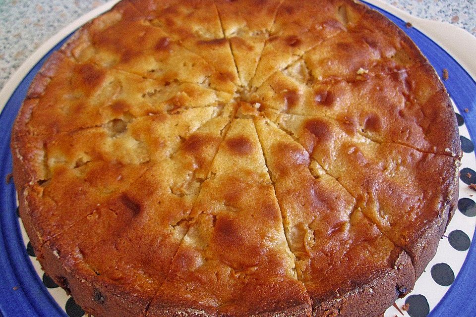 Apfel - Frischkäse - Rührkuchen