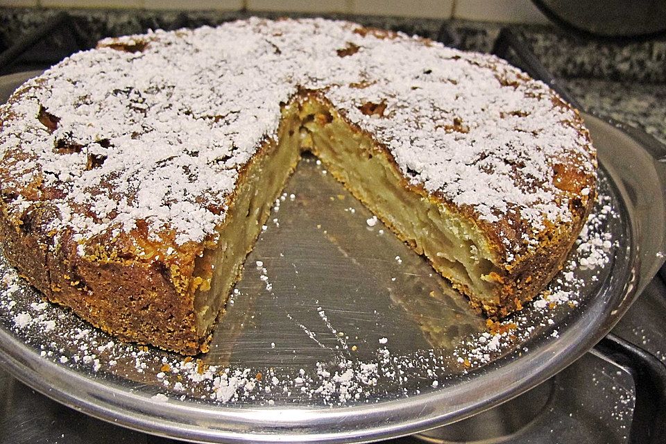 Apfel - Frischkäse - Rührkuchen