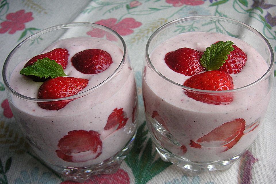 Erdbeermousse