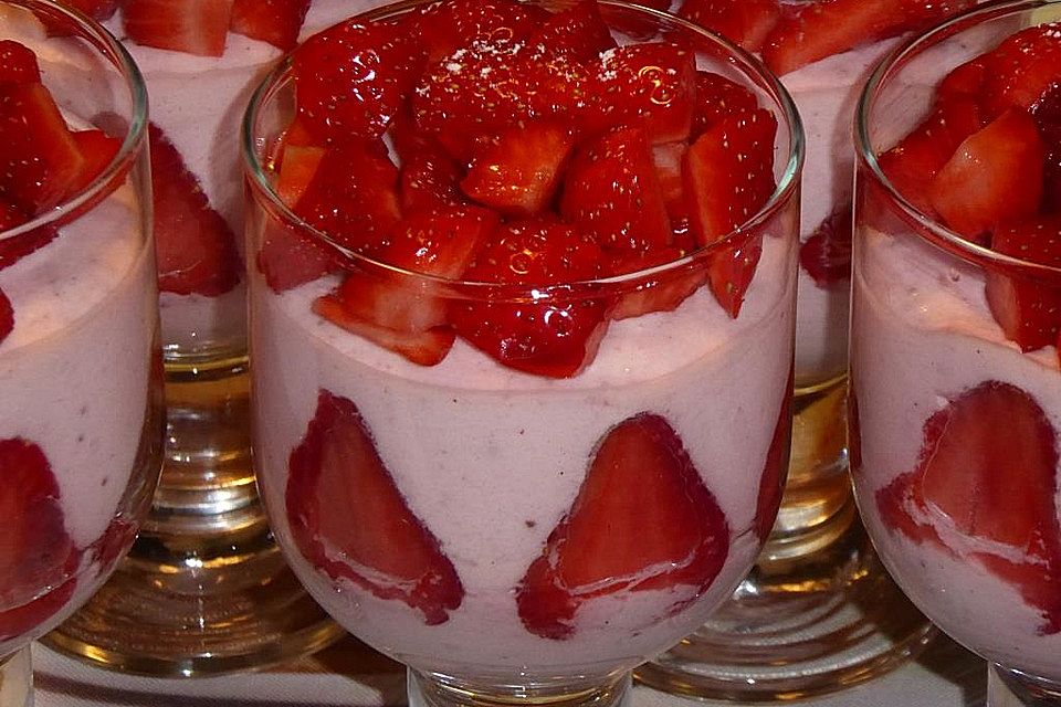 Erdbeermousse