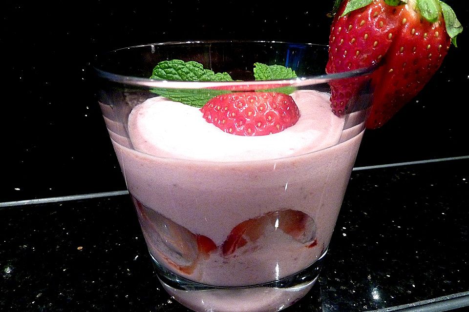 Erdbeermousse