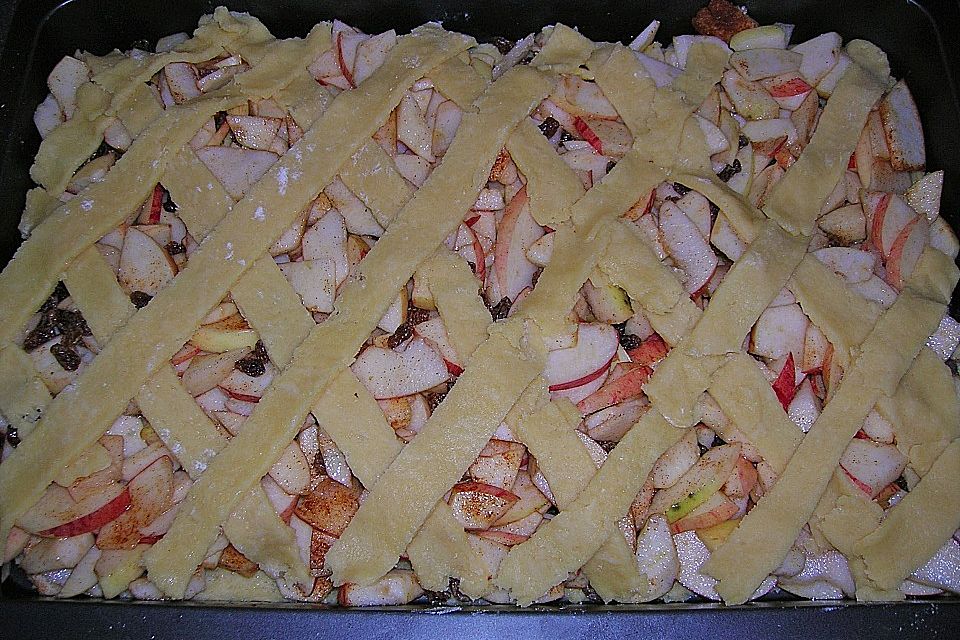 Apfelgitterkuchen