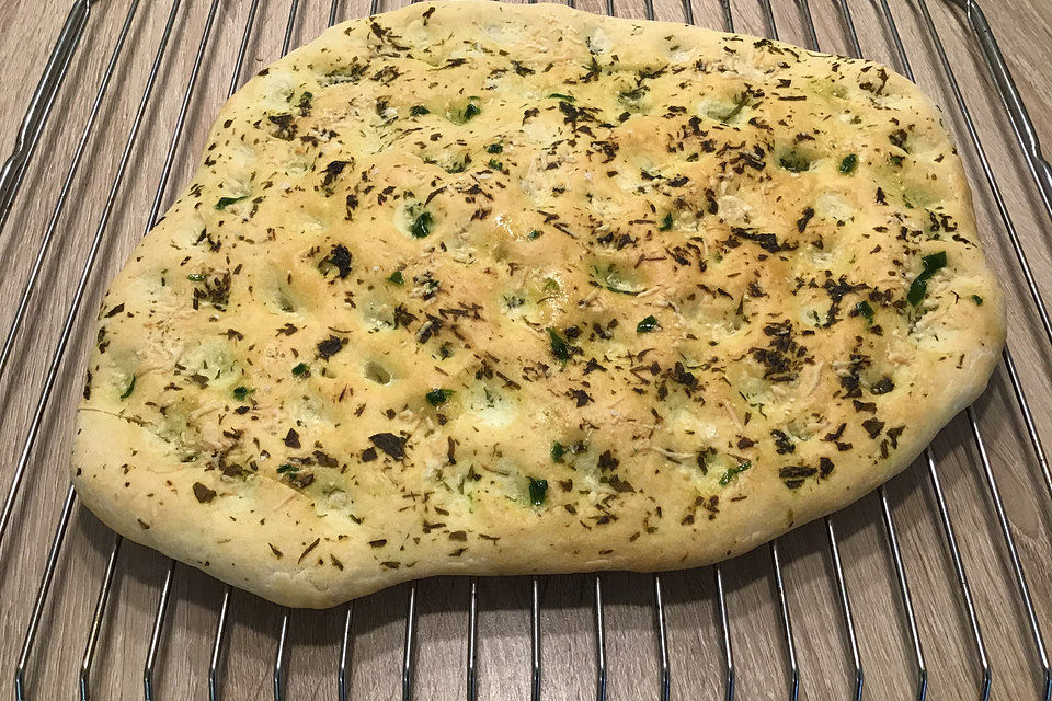 Focaccia mit Kräutern