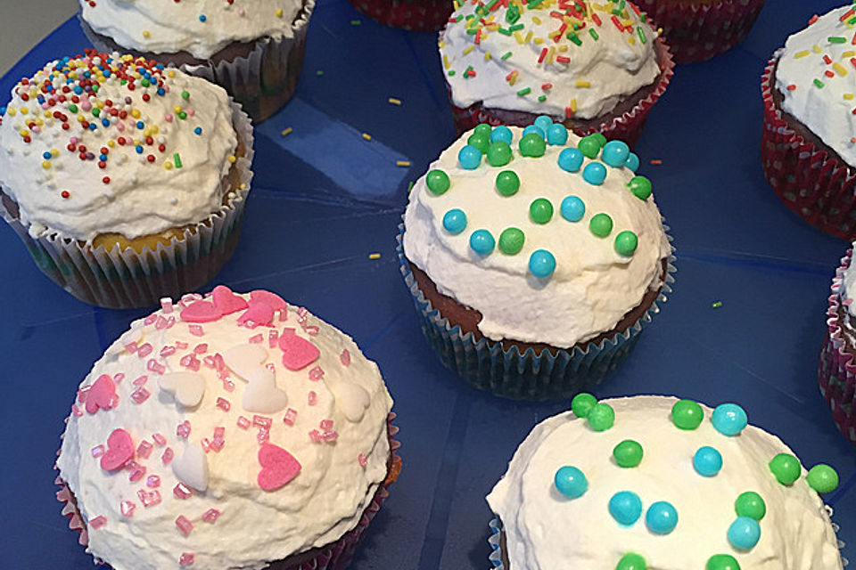 Rainbow Cupcakes