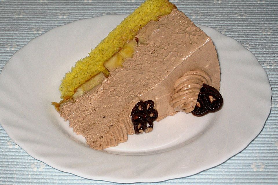 Bananen - Schoko - Sahnetorte