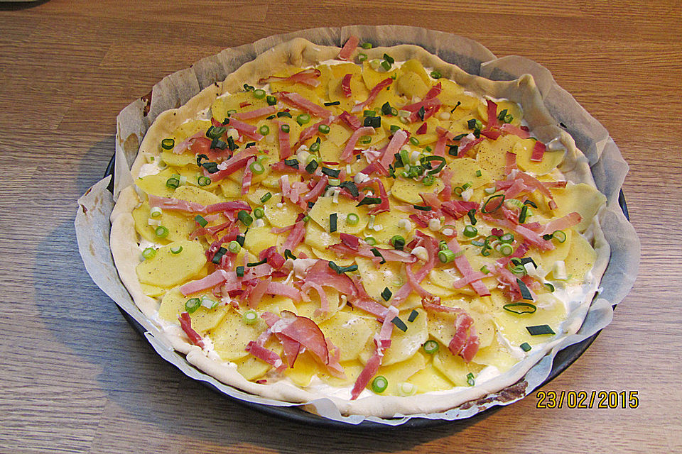 Kartoffelpizza mit Rosmarin