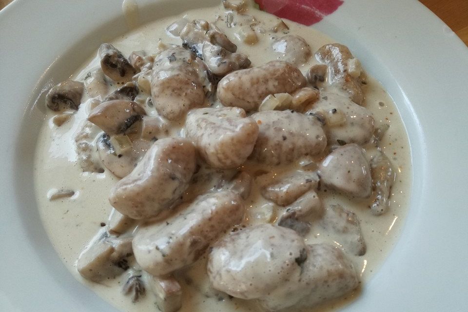 Gnocchi Champignon Pfanne