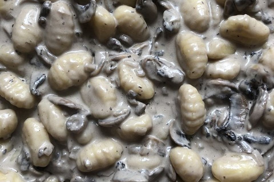 Gnocchi Champignon Pfanne