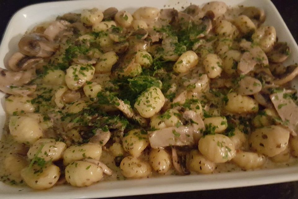 Gnocchi Champignon Pfanne