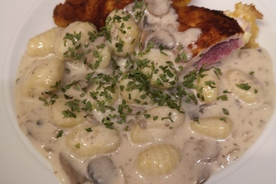 Gnocchi Champignon Pfanne