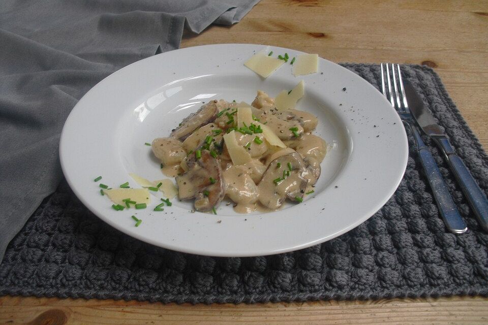 Gnocchi Champignon Pfanne